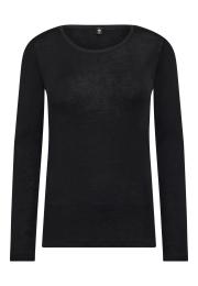 Langarm-Shirt | 100% Bio-Wolle | schwarz -JBS of Denmark Women
