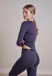 Langarm-Shirt | 100% Bio-Wolle | lavendel -JBS of Denmark Women