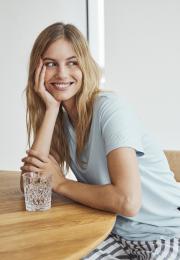 Pyjamahose, Flanell | 100% Bio-Baumwolle | grau kariert -JBS of Denmark Women