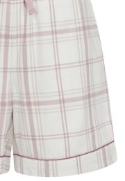 Pyjamashorts, Flanell | 100% Bio-Baumwolle | rosa kariert -JBS of Denmark Women