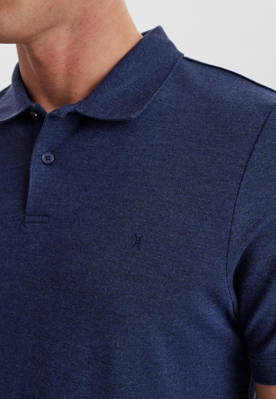 Polo-Shirt, Piqué, Bambus-Viskose, navy