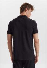 Polo-Shirt, Piqué | Bambus-Viskose| schwarz -JBS of Denmark Men