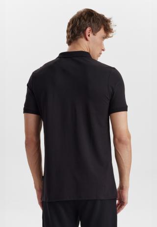 Polo-Shirt, Piqué | Bambus-Viskose| schwarz -JBS of Denmark Men