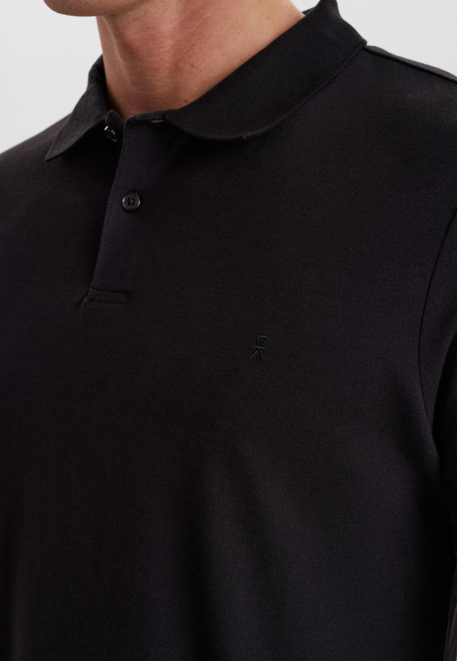 Polo-Shirt, Piqué | Bambus-Viskose| schwarz -JBS of Denmark Men
