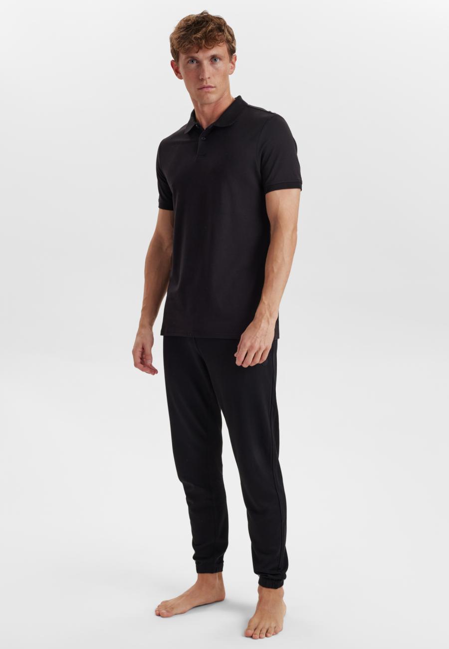 Polo-Shirt, Piqué | Bambus-Viskose| schwarz -JBS of Denmark Men