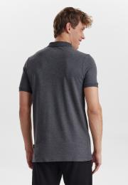 Polo-Shirt, Piqué | Bambus-Viskose| grau -JBS of Denmark Men