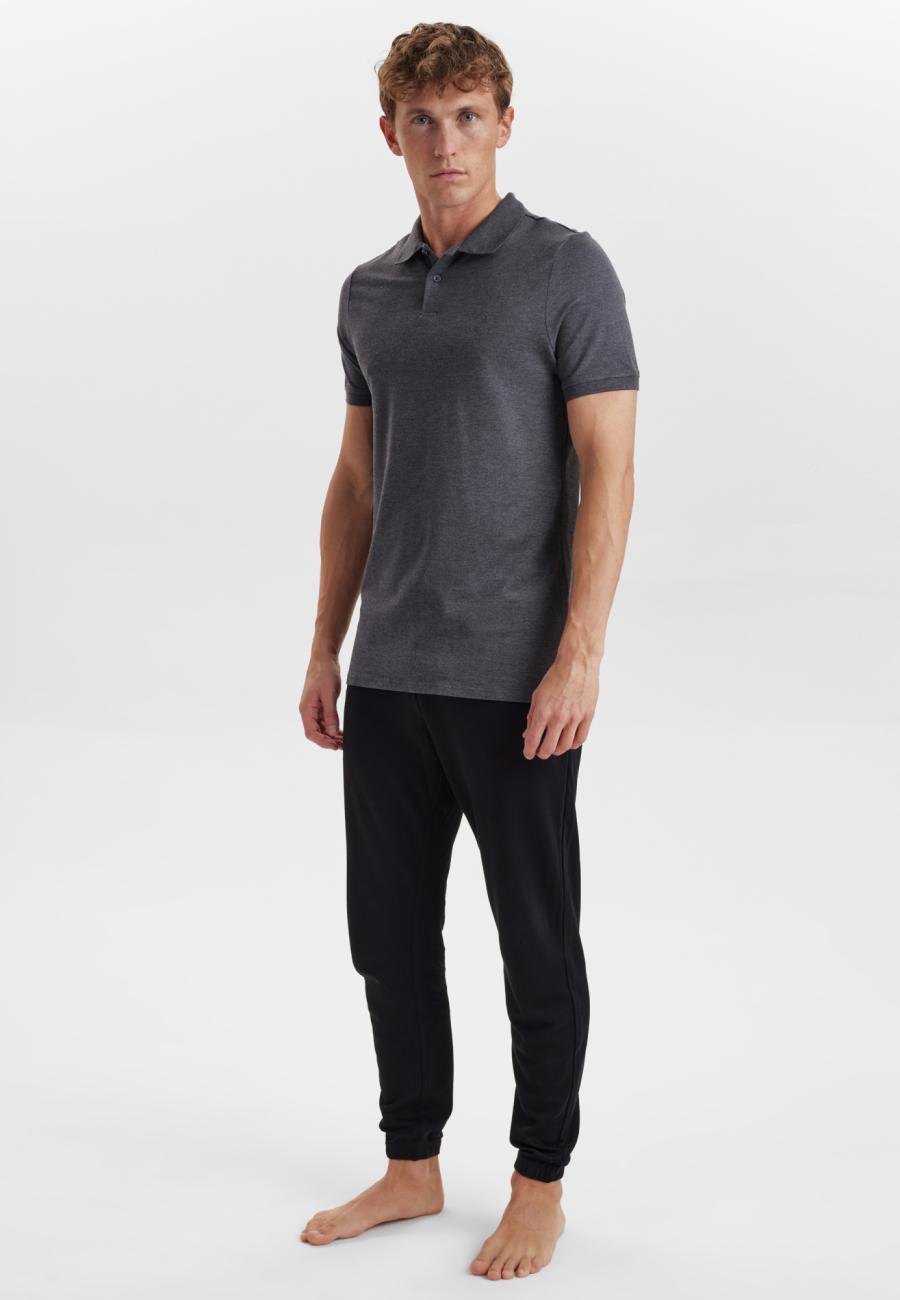 Polo-Shirt, Piqué | Bambus-Viskose| grau -JBS of Denmark Men
