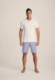 Polo-Shirt, Piqué | Bambus-Viskose| weiß -JBS of Denmark Men