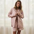 Pyjamashirt | Bambus-Viskose | rosa gestreift -JBS of Denmark Women