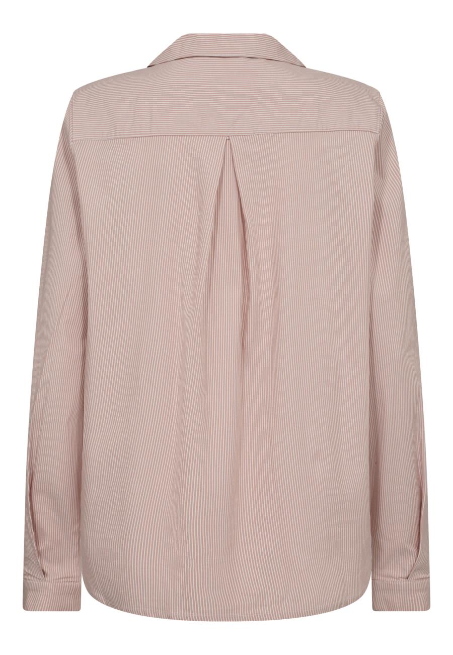 Pyjamashirt | Bambus-Viskose | rosa gestreift -JBS of Denmark Women