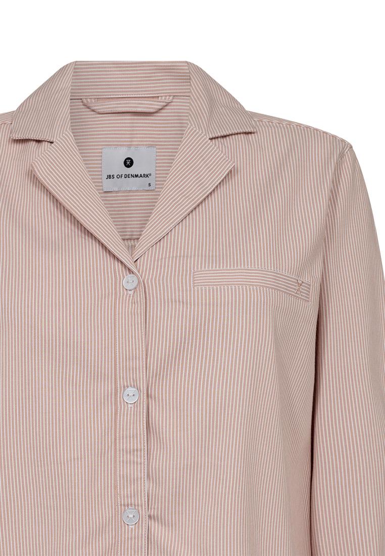 Pyjamashirt | Bambus-Viskose | rosa gestreift -JBS of Denmark Women