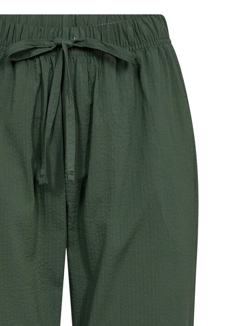 Pyjamahose, Seersucker | Bambus-Viskose | grün -JBS of Denmark Women