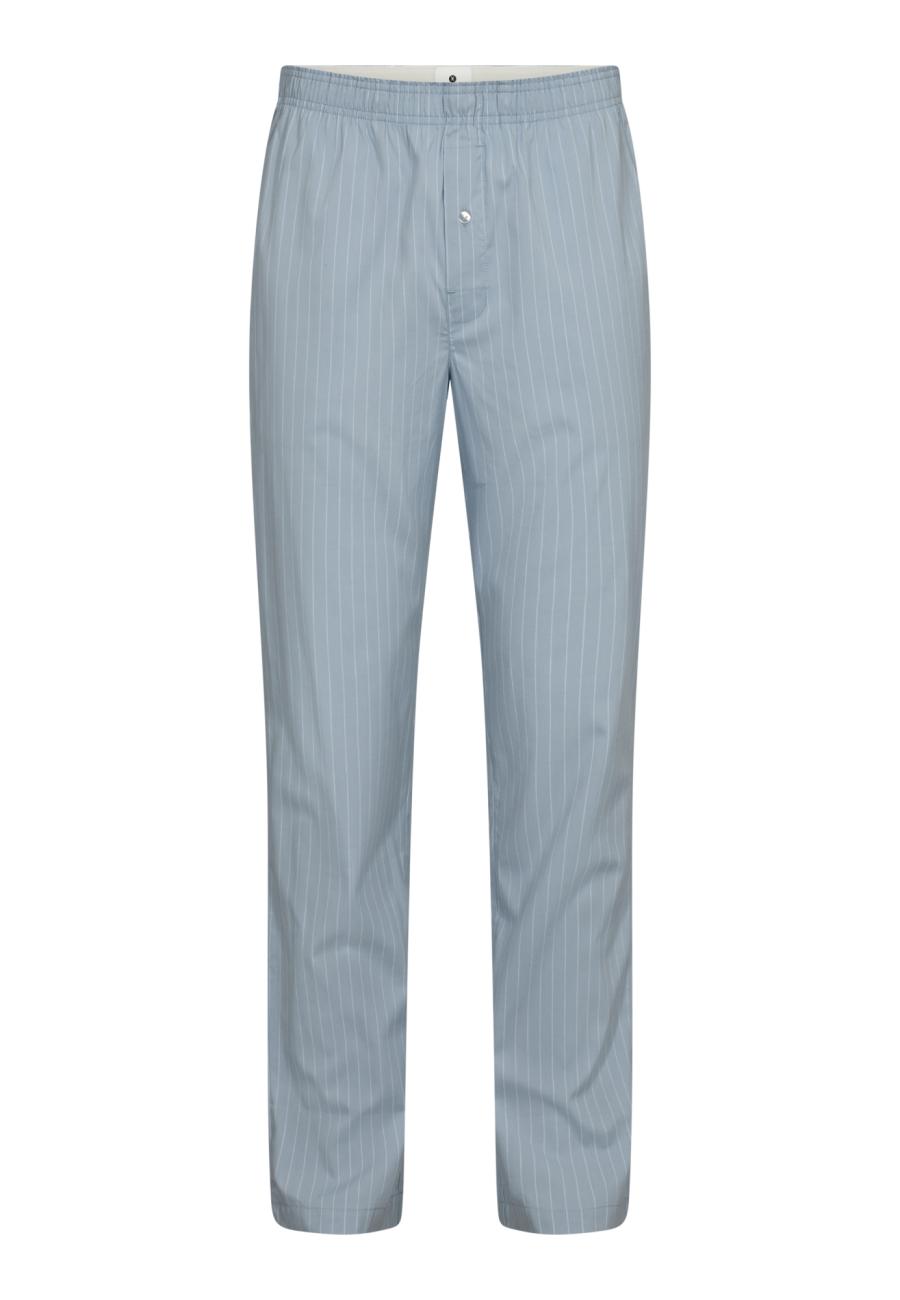 Pyjamahose | Bio-Baumwolle | hellblau gestreift -JBS of Denmark Men