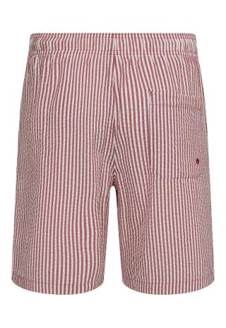 Shorts, Seersucker | Recyceltes Polyester | rot gestreift -JBS of Denmark Men Shorts, Seersucker | Recyceltes Polyester | rot gestreift -JBS of Denmark Men