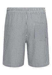 Shorts, Seersucker | Recyceltes Polyester | blau gestreift -JBS of Denmark Men