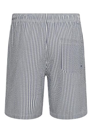 Shorts, Seersucker | Recyceltes Polyester | blau gestreift -JBS of Denmark Men Shorts, Seersucker | Recyceltes Polyester | blau gestreift -JBS of Denmark Men