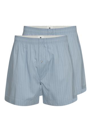 Boxershort, 2er-Pack | Bio-Baumwolle | hellblau gestreift -JBS of Denmark Men