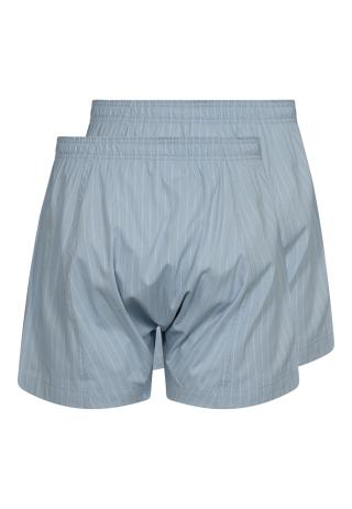 Boxershort, 2er-Pack | Bio-Baumwolle | hellblau gestreift -JBS of Denmark Men