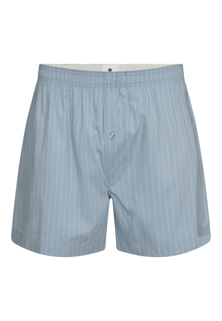 Boxershort, 2er-Pack | Bio-Baumwolle | hellblau gestreift -JBS of Denmark Men