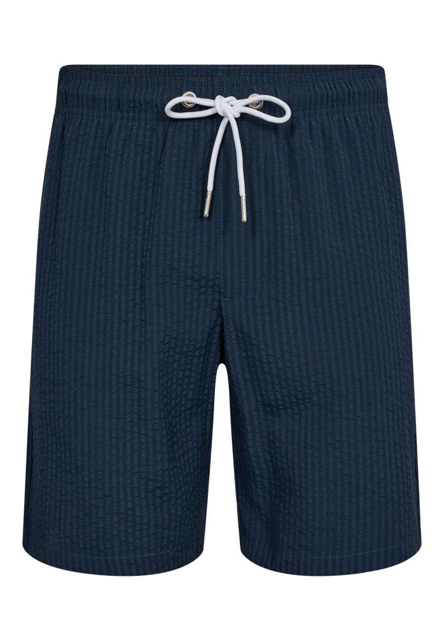 Shorts, Seersucker | Recyceltes Polyester | navy -JBS of Denmark Men