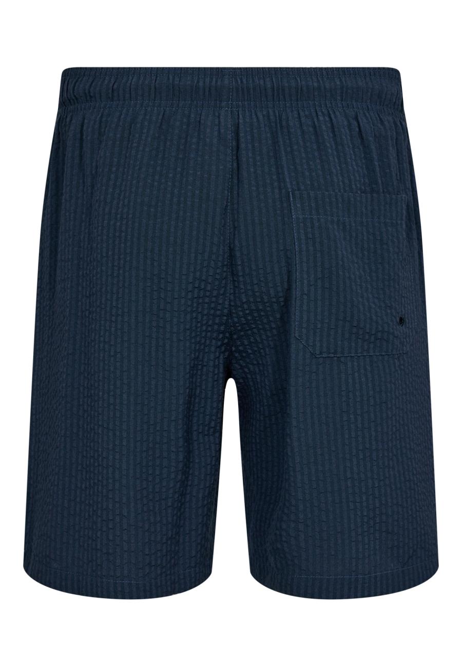 Shorts, Seersucker | Recyceltes Polyester | navy -JBS of Denmark Men