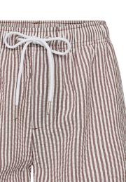Pyjamashorts - Seersucker | Recyceltes Polyester | rosa gestreift