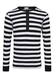 Langarm-Shirt Original MN | 100% Bio-Baumwolle | schwarz gestreift -JBS x Mads Nørgaard