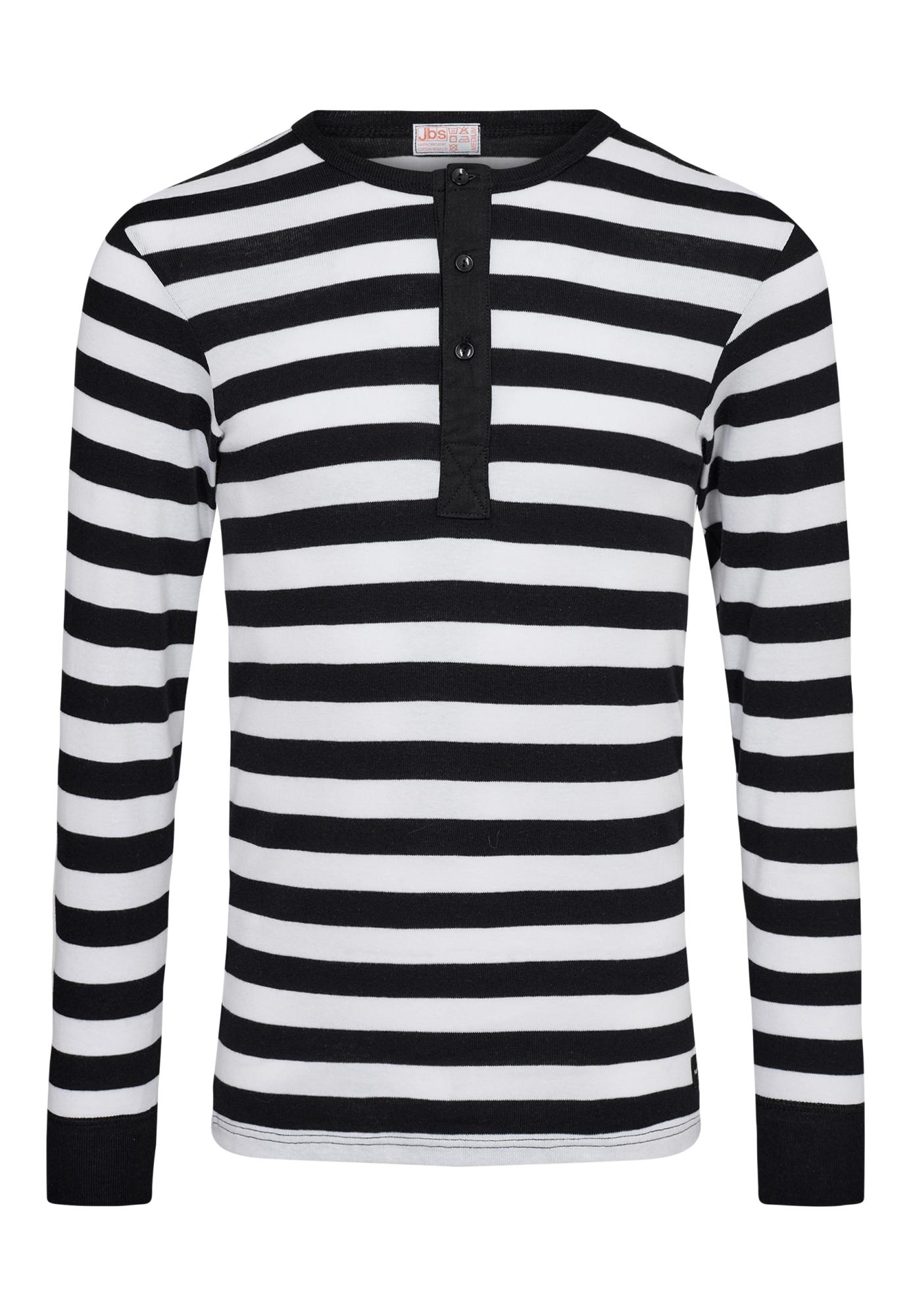 Langarm-Shirt Original MN | 100% Bio-Baumwolle | schwarz gestreift