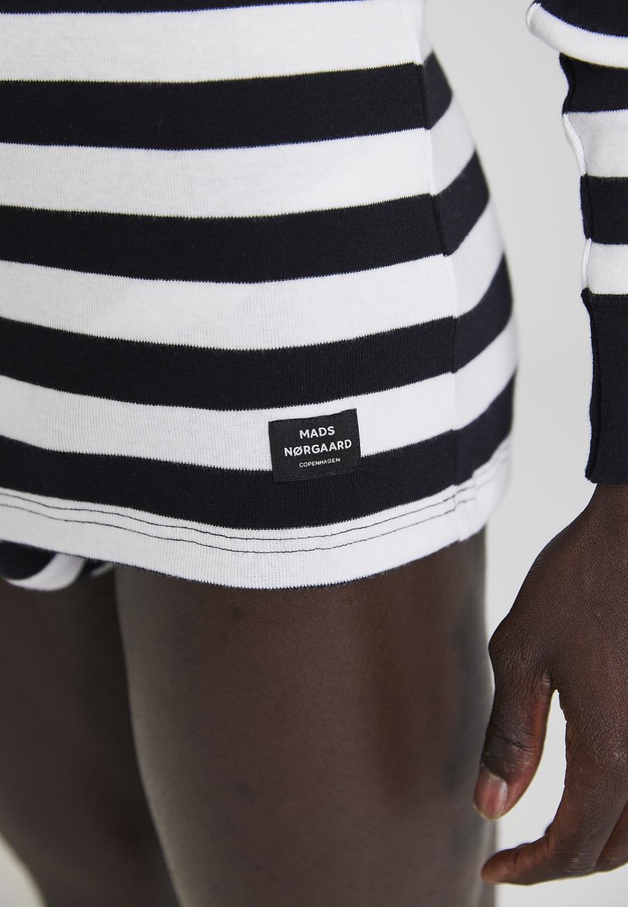 Langarm-Shirt Original MN | 100% Bio-Baumwolle | schwarz gestreift -JBS x Mads Nørgaard