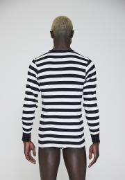 Langarm-Shirt Original MN | 100% Bio-Baumwolle | schwarz gestreift -JBS x Mads Nørgaard