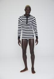 Langarm-Shirt Original MN | 100% Bio-Baumwolle | schwarz gestreift -JBS x Mads Nørgaard