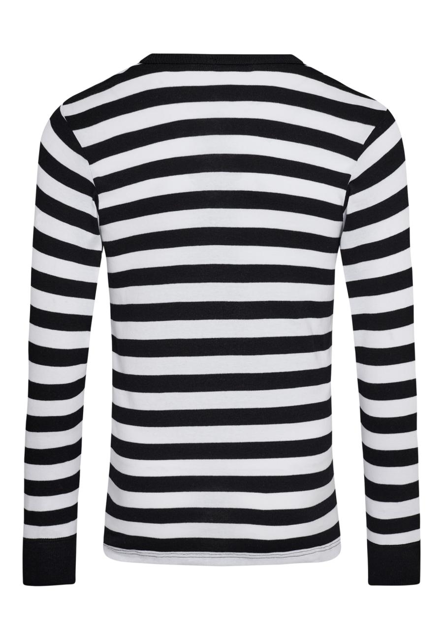 Langarm-Shirt Original MN | 100% Bio-Baumwolle | schwarz gestreift -JBS x Mads Nørgaard