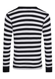 Langarm-Shirt Original MN | 100% Bio-Baumwolle | schwarz gestreift
