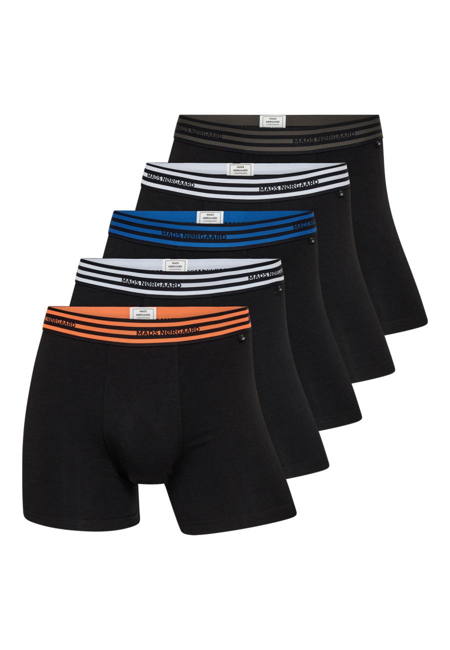 Unterhosen MN Giftbox, 5er-Pack | Bio-Bambus-Viskose | schwarz -JBS x Mads Nørgaard