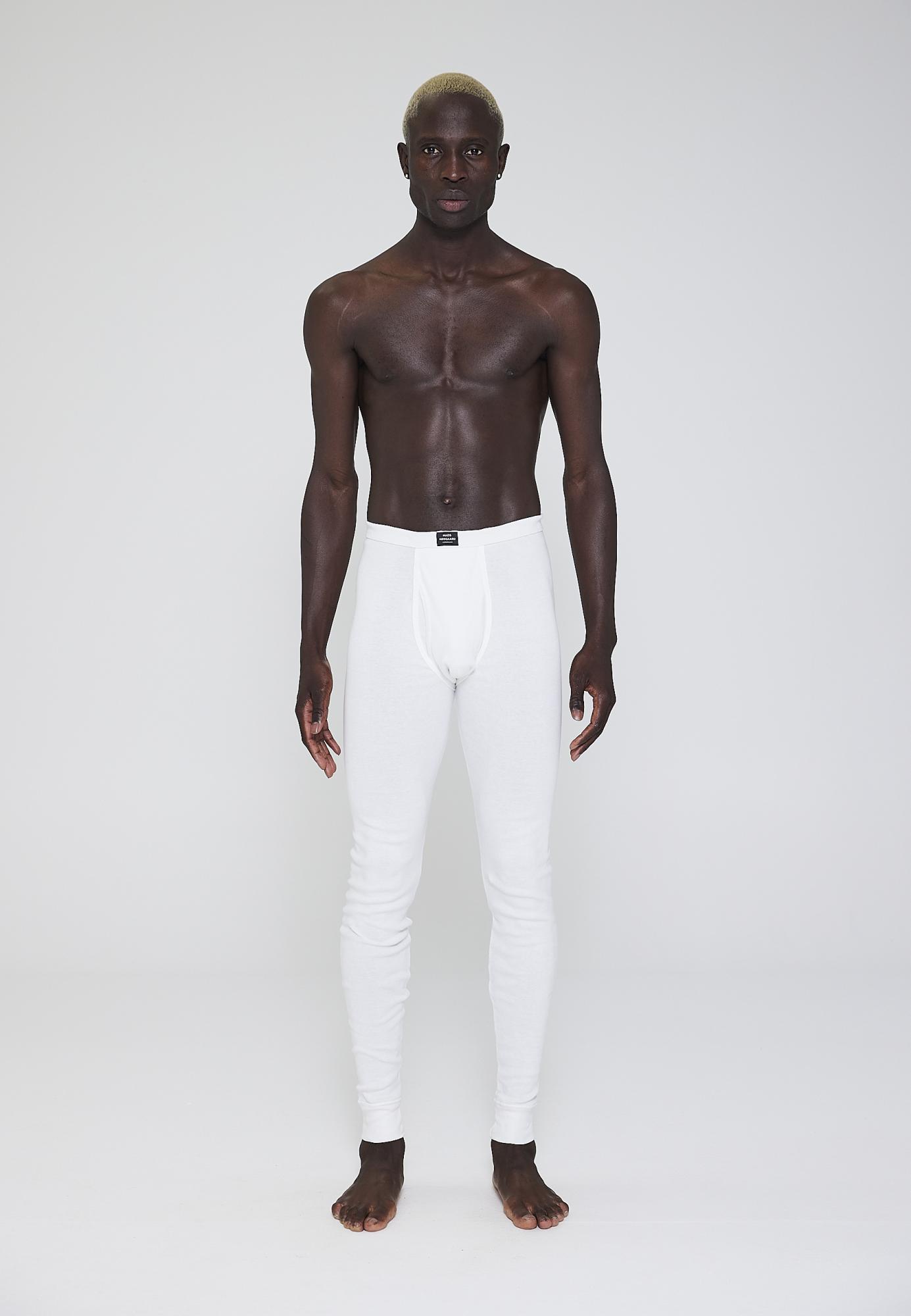 Lange Unterhose MN, 100% Bio-Baumwolle, weiß