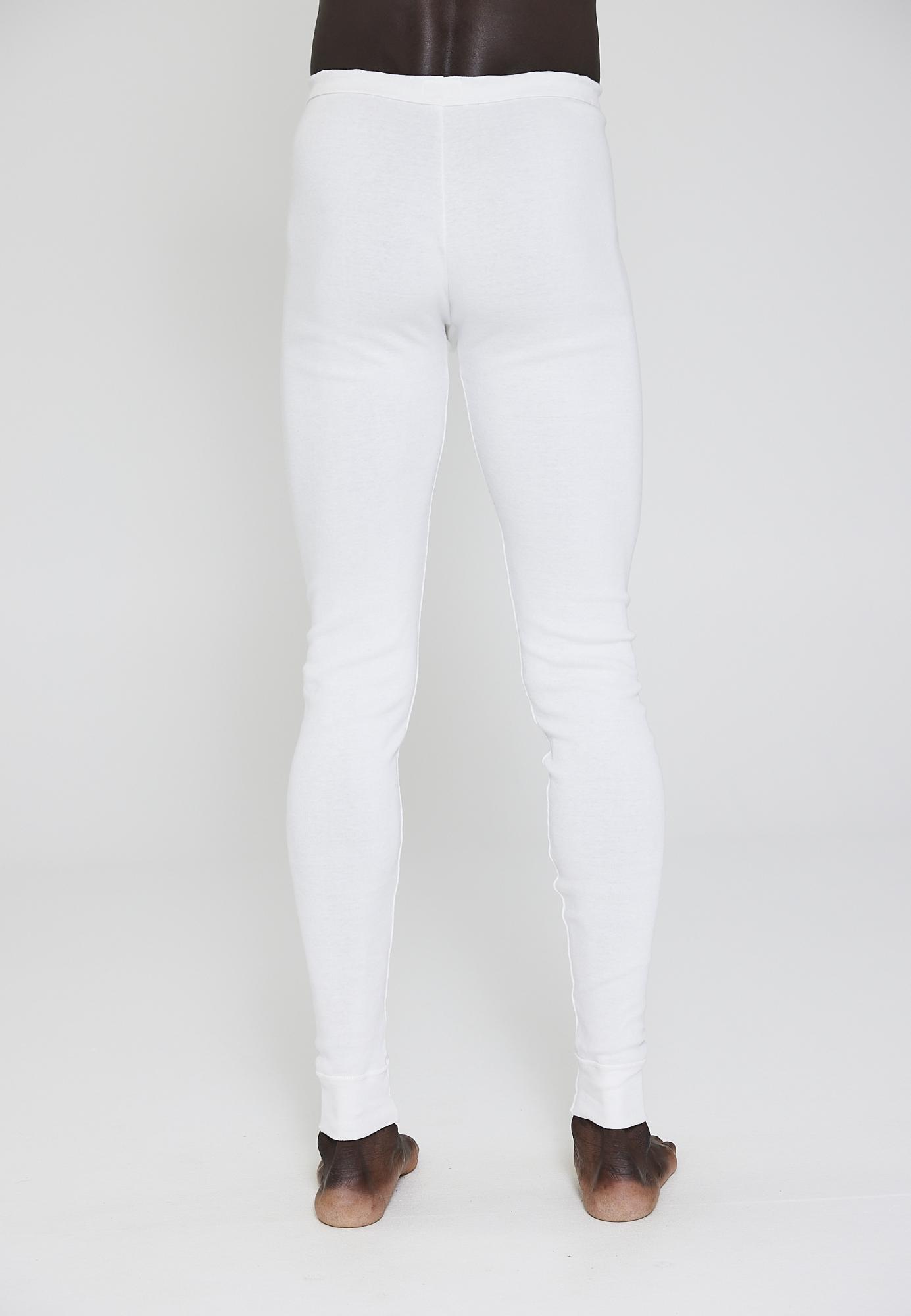 Lange Unterhose MN, 100% Bio-Baumwolle, weiß