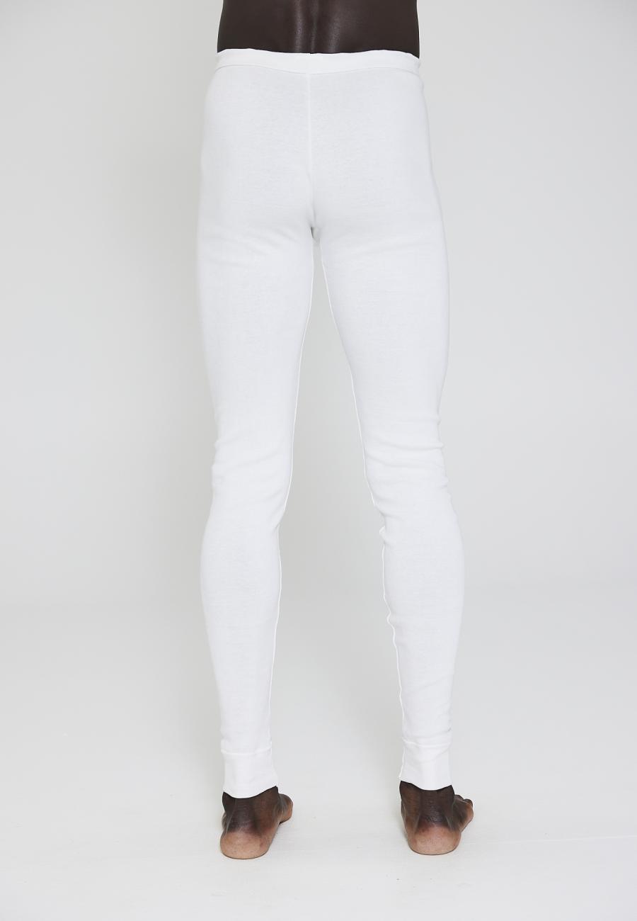 Lange Unterhose MN, 100% Bio-Baumwolle, weiß