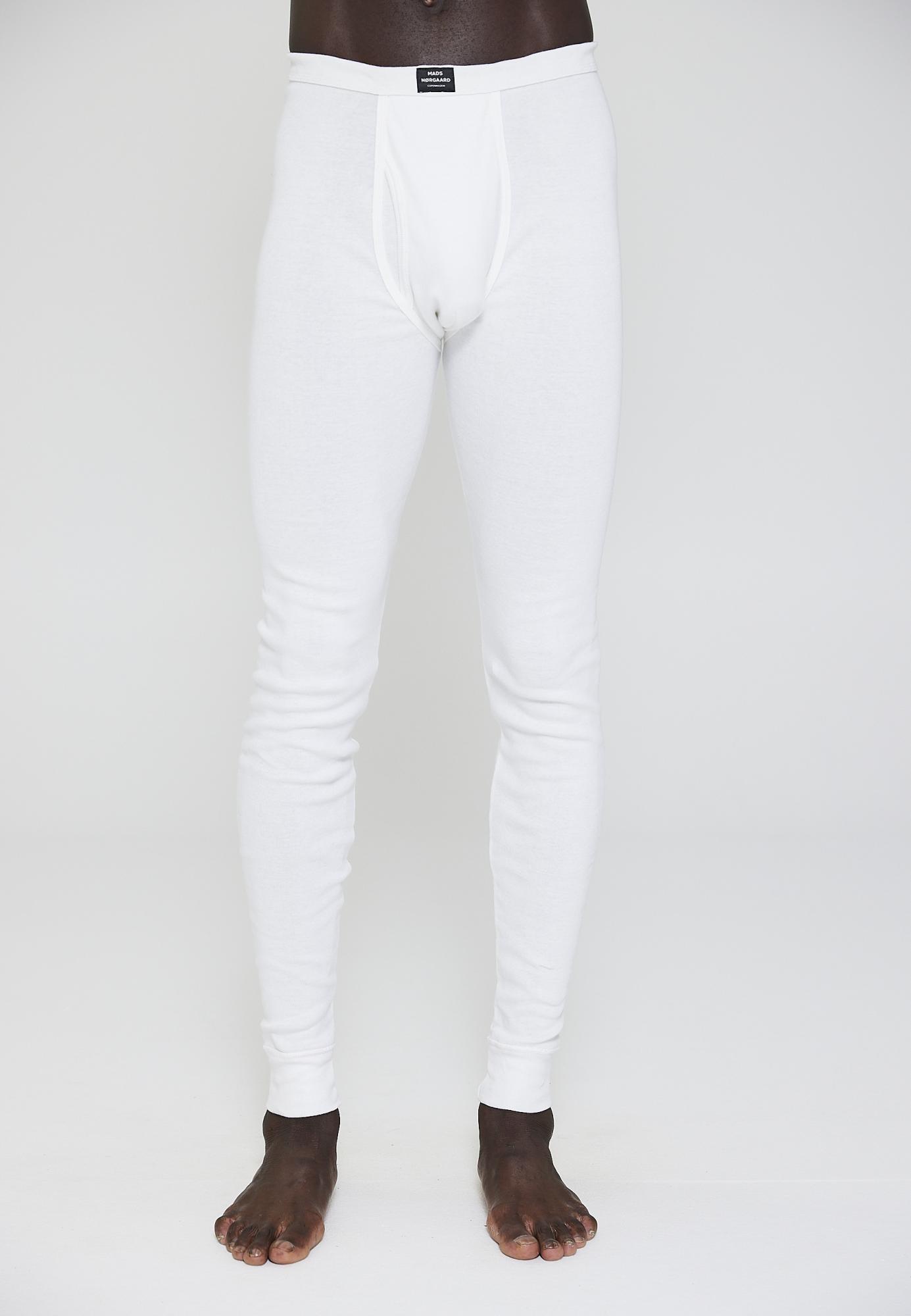 Lange Unterhose MN, 100% Bio-Baumwolle, weiß
