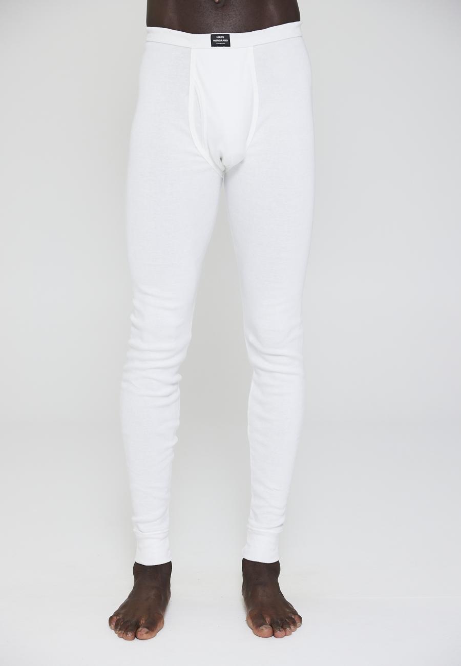 Lange Unterhose MN, 100% Bio-Baumwolle, weiß