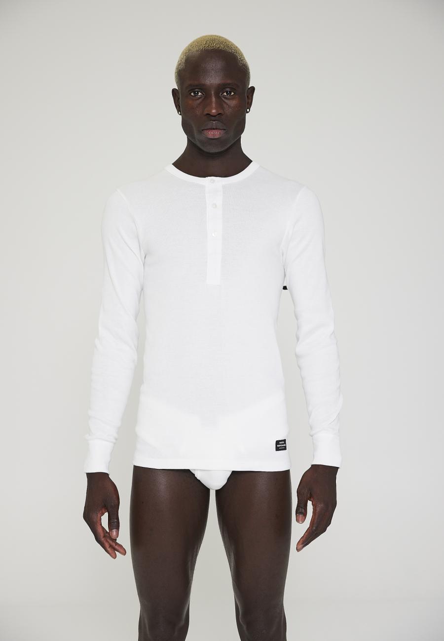 Langarm-Shirt Original MN | 100% Bio-Baumwolle | weiß -JBS x Mads Nørgaard