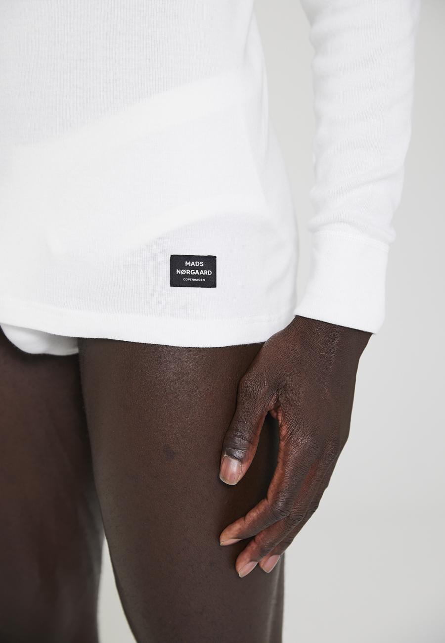 Langarm-Shirt Original MN | 100% Bio-Baumwolle | weiß -JBS x Mads Nørgaard