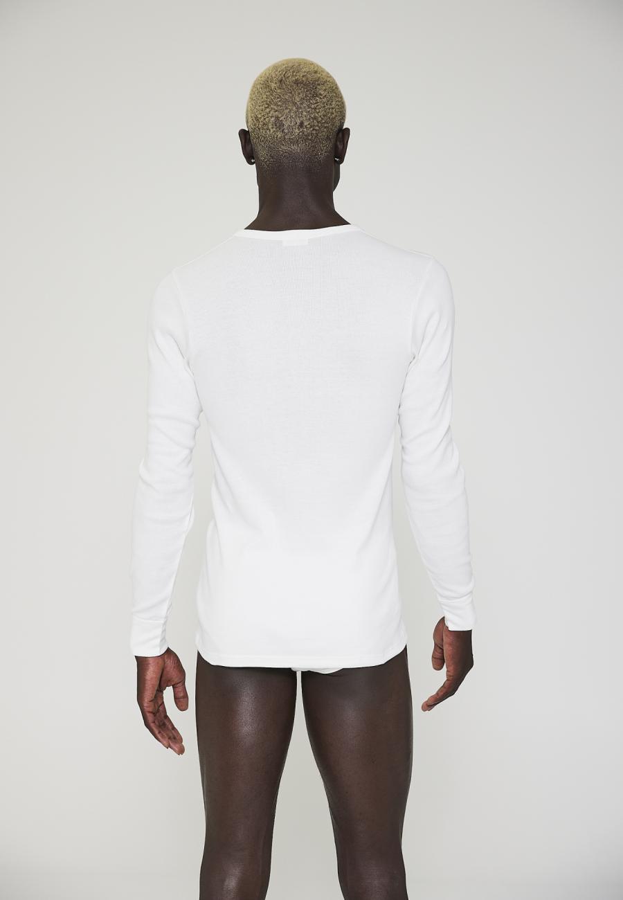 Langarm-Shirt Original MN | 100% Bio-Baumwolle | weiß -JBS x Mads Nørgaard