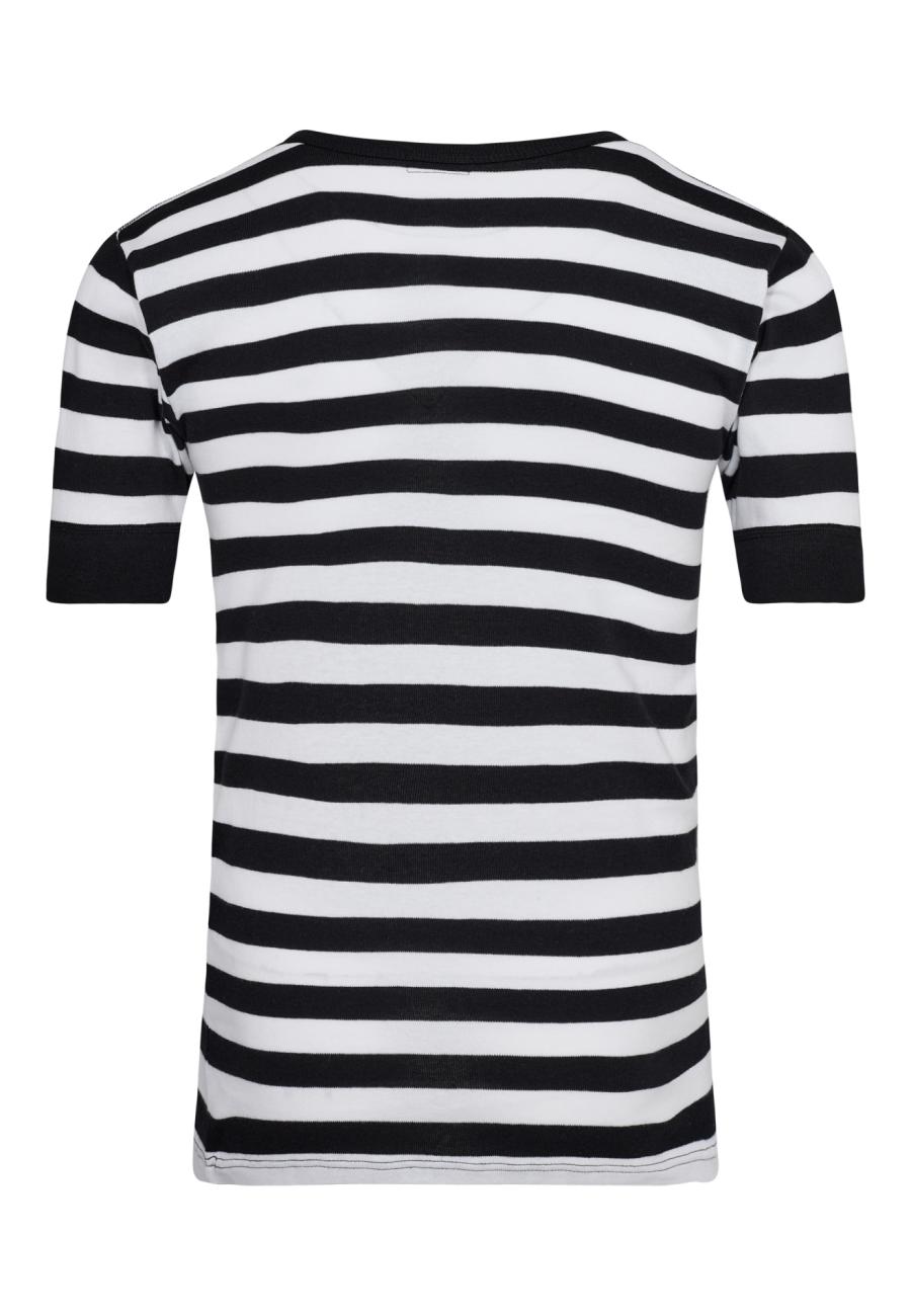 T-Shirt Original MN | 100% Bio-Baumwolle | schwarz gestreift -JBS x Mads Nørgaard