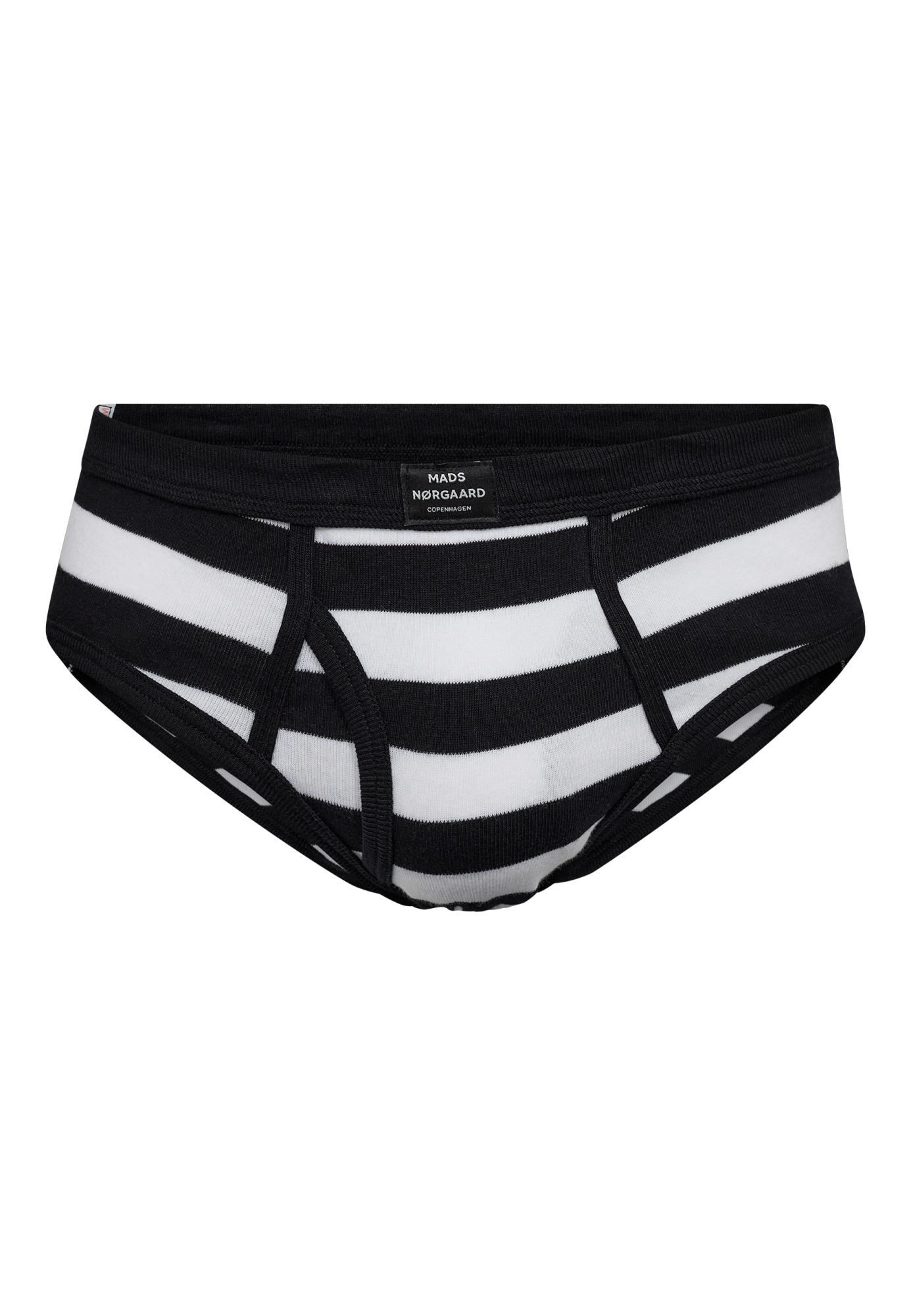Slip Original MN, Eingriff, 100% Bio-Baumwolle, schwarz gestreift
