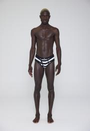 Slip Original MN, Eingriff | 100% Bio-Baumwolle | schwarz gestreift -JBS x Mads Nørgaard
