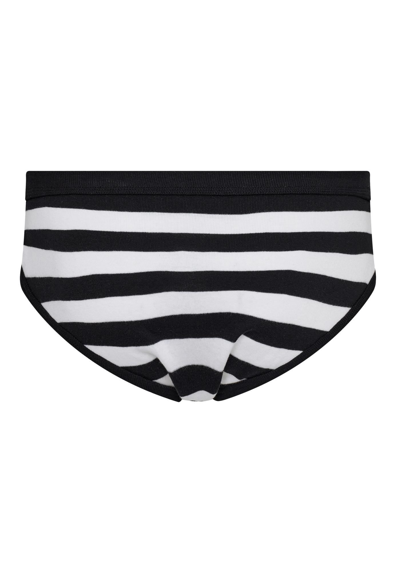 Slip Original MN, Eingriff, 100% Bio-Baumwolle, schwarz gestreift