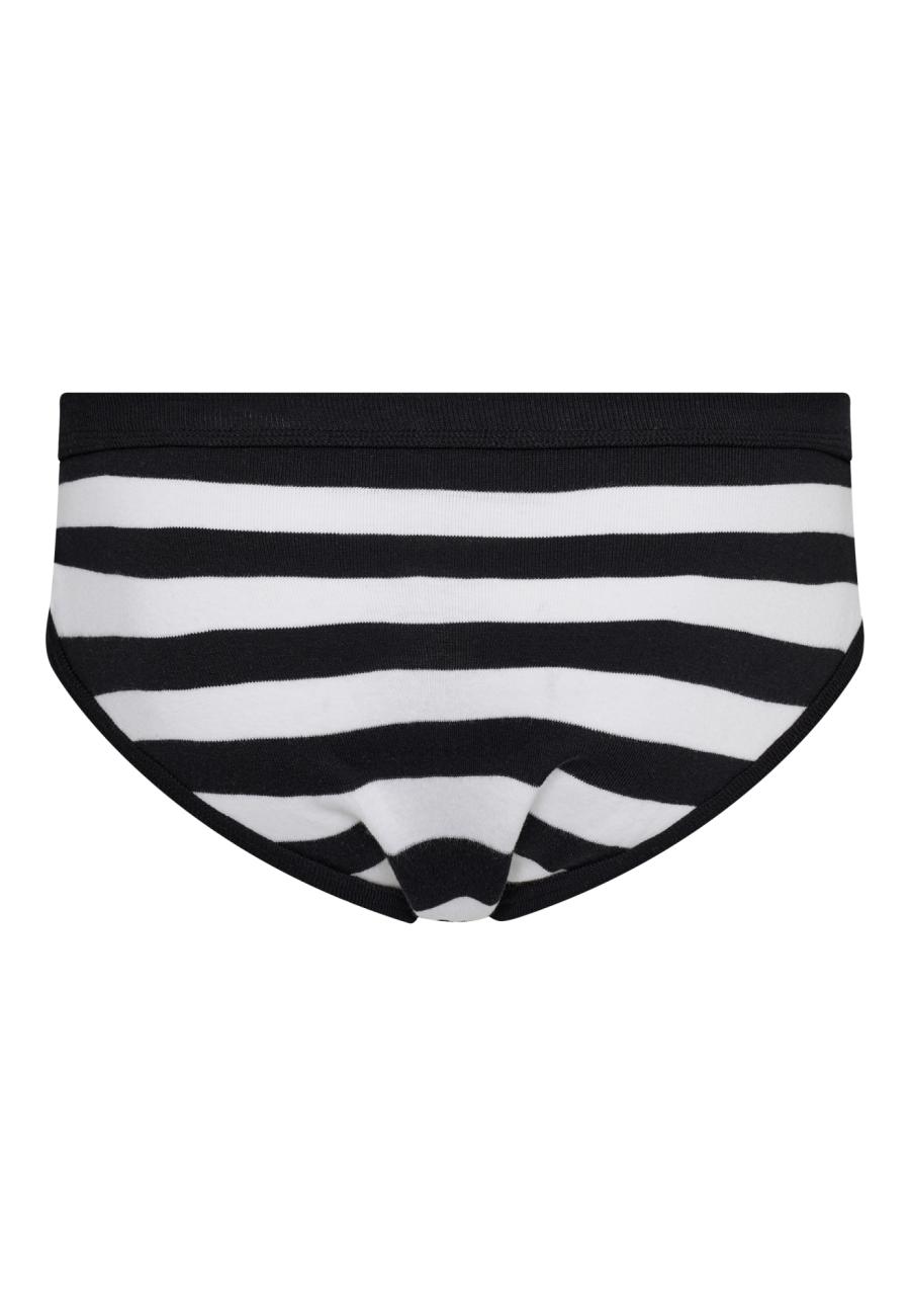 Slip Original MN, Eingriff, 100% Bio-Baumwolle, schwarz gestreift
