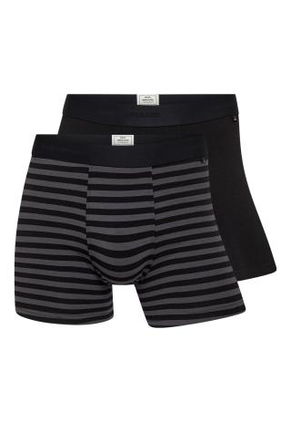 Unterhosen MN, 2er-Pack | Bio-Bambus-Viskose | schwarz, grau -JBS x Mads Nørgaard