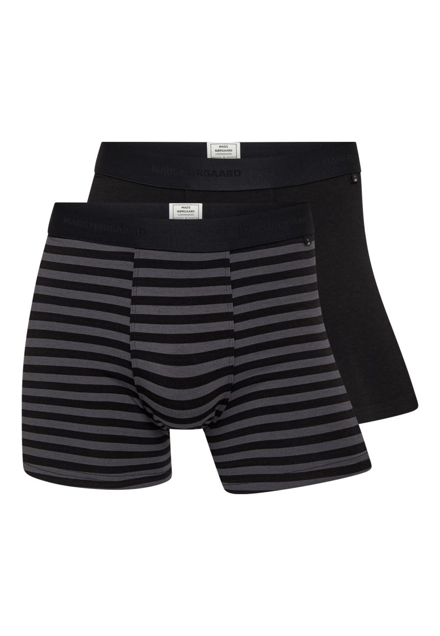 Unterhosen MN, 2er-Pack | Bio-Bambus-Viskose | schwarz, grau -JBS x Mads Nørgaard