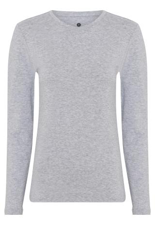 Langarm-Shirt | Bambus-Viskose | hellgrau melange Langarm-Shirt | Bambus-Viskose | hellgrau melange